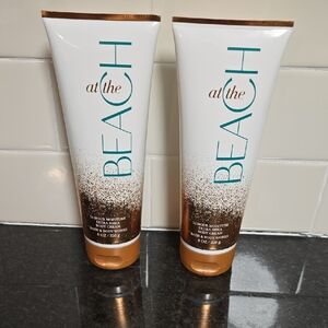 Bath & Body Works At The Beach Body Cream - White and Gold